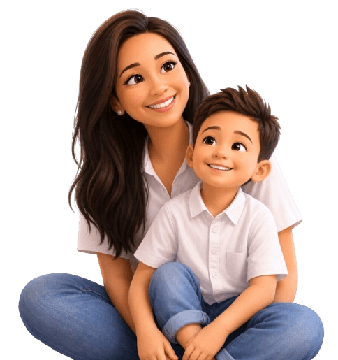 imagen de una madre con su hijo
